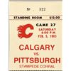Image 1 : 1983 CALGARY FLAMES TICKET STUB