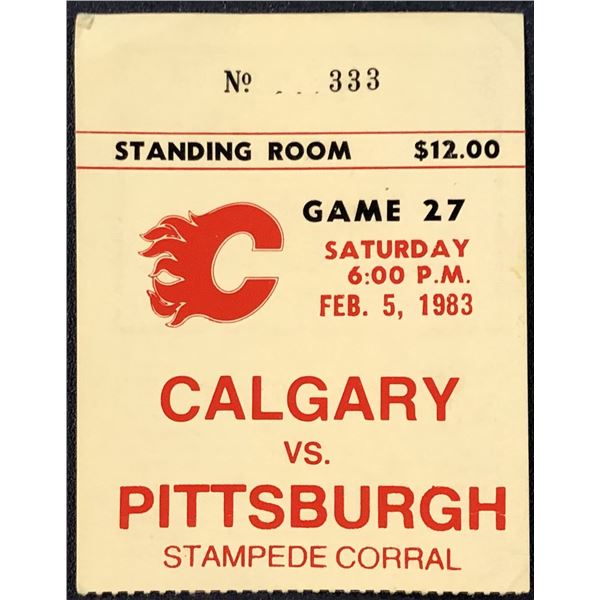 1983 CALGARY FLAMES TICKET STUB