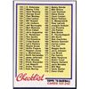 Image 1 : 1978 TOPPS CHECKLIST