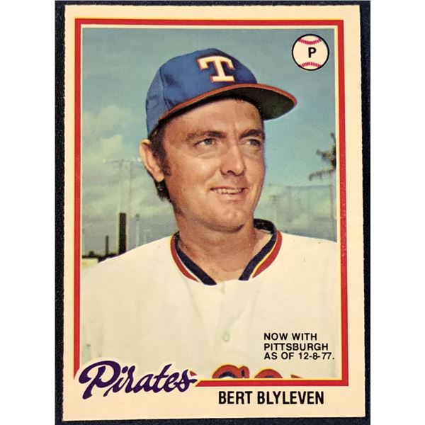 1978 O-PEE-CHEE BERT BLYLEVEN (HOF)