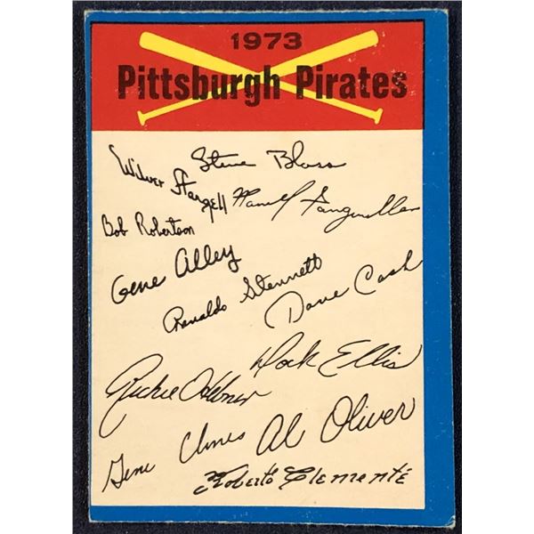 1973 O-PEE-CHEE PITTSBURGH PIRATES