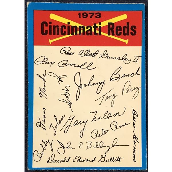1973 O-PEE-CHEE CINCINNATI REDS