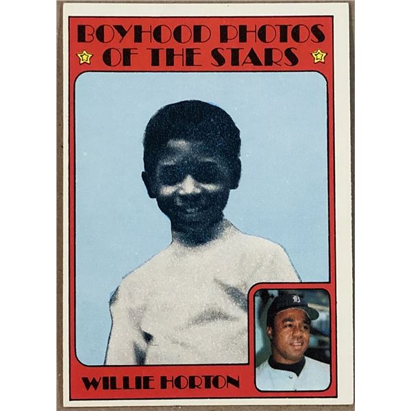 1972 TOPPS WILLIE HORTON