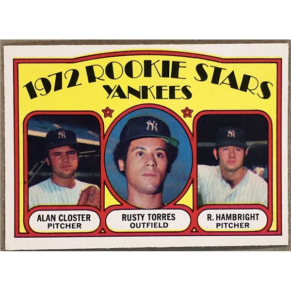 1972 O-PEE-CHEE RUSTY TORRES ROOKIE CARD