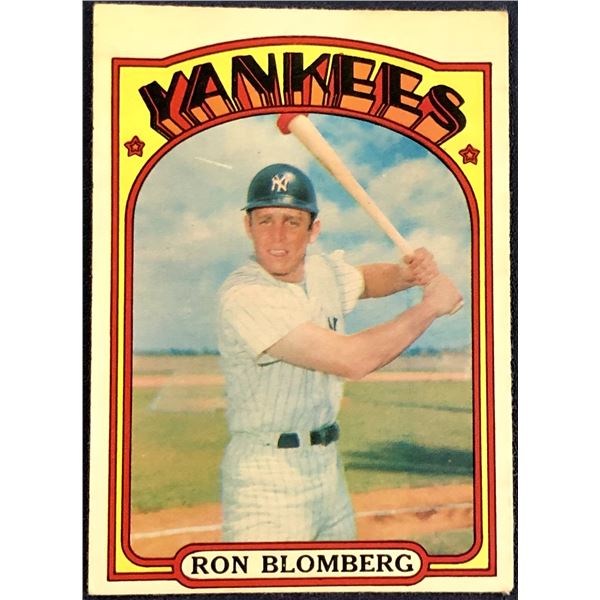 1972 O-PEE-CHEE BASEBALL RON BLOMBERG ROOKIE CARD