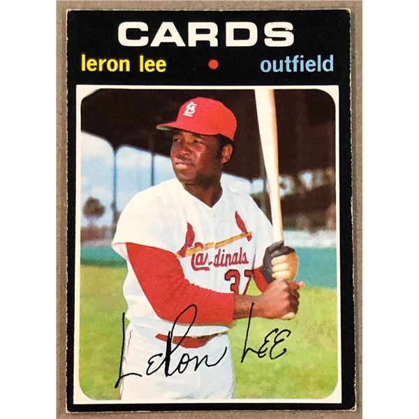 1971 O-PEE-CHEE LERON LEE ROOKIE CARD