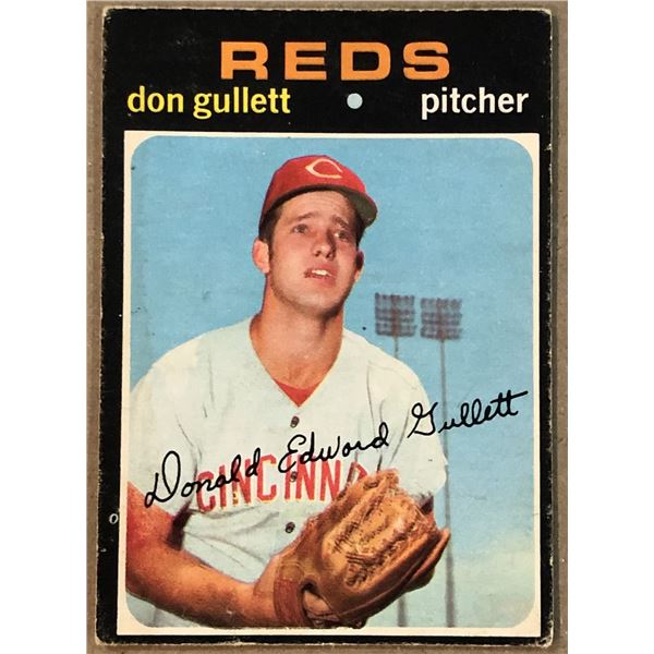 1971 O-PEE-CHEE DON GULLETT ROOKIE CARD