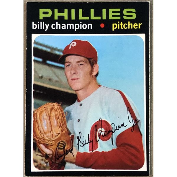 1971 O-PEE-CHEE BILLY CHAMPION