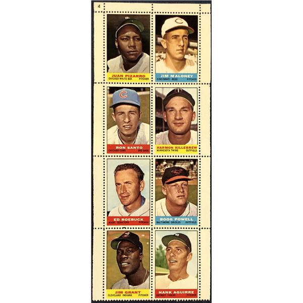 1964 BAZOOKA BASEBALL STAMPS PANEL - HARMON KILLEBREW (HOF)