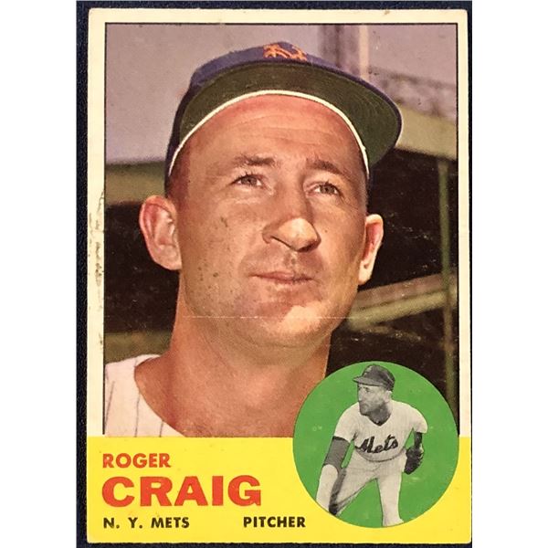 1963 TOPPS ROGER CRAIG