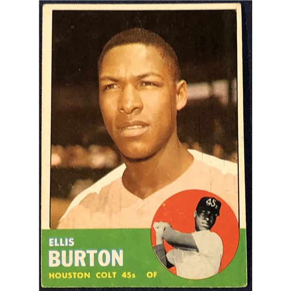 1963 TOPPS ELLIS BURTON ROOKIE CARD