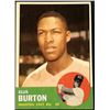 Image 1 : 1963 TOPPS ELLIS BURTON ROOKIE CARD