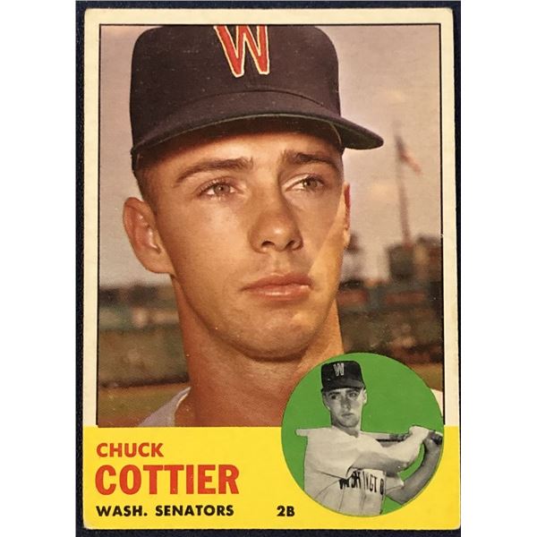 1963 TOPPS CHUCK COTTIER