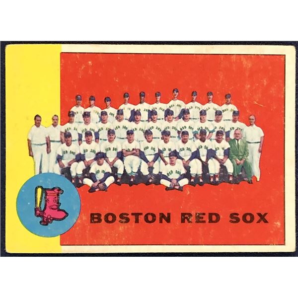 1963 TOPPS BOSTON RED SOX