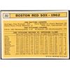 Image 2 : 1963 TOPPS BOSTON RED SOX