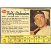 Image 1 : 1962 POST CEREAL BASEBALL BOBBY RICHARDSON