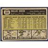 Image 2 : 1961 TOPPS DALLAS GREEN ROOKIE CARD
