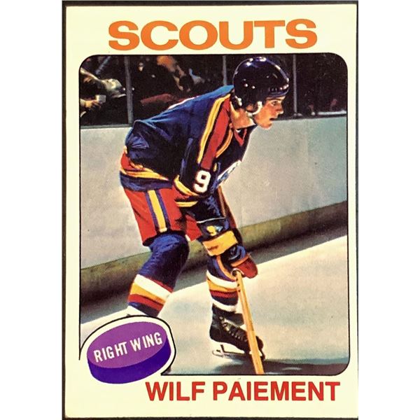 1975-76 NHL TOPPS WILF PAIEMENT ROOKIE CARD