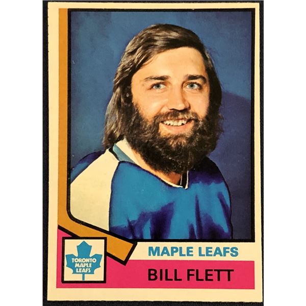 1974-75 O-PEE-CHEE BILL FLETT