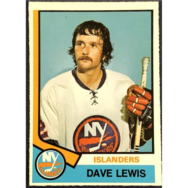 1974-75 O-PEE-CHEE DAVE LEWIS ROOKIE CARD