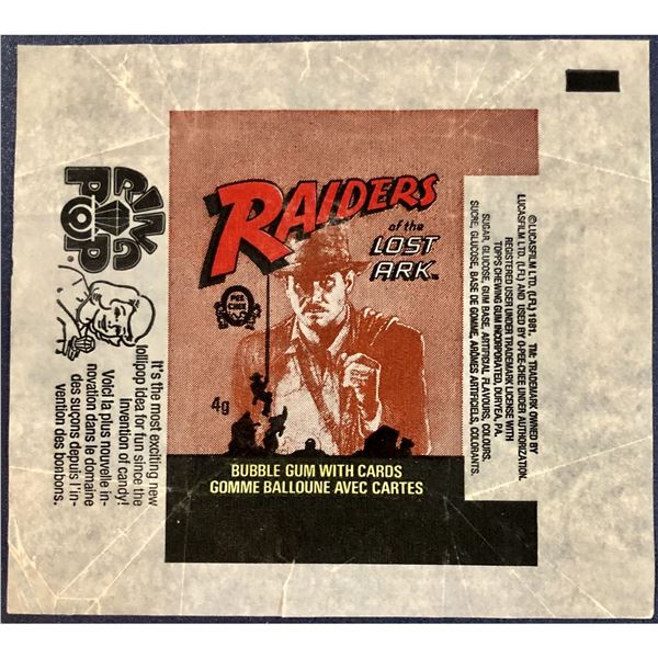 1982 O-PEE-CHEE RAIDERS OF THE LOST ARK WRAPPER