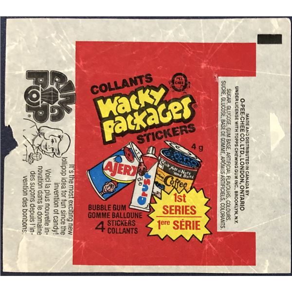 1979 O-PEE-CHEE WACKY PACKAGES WRAPPER