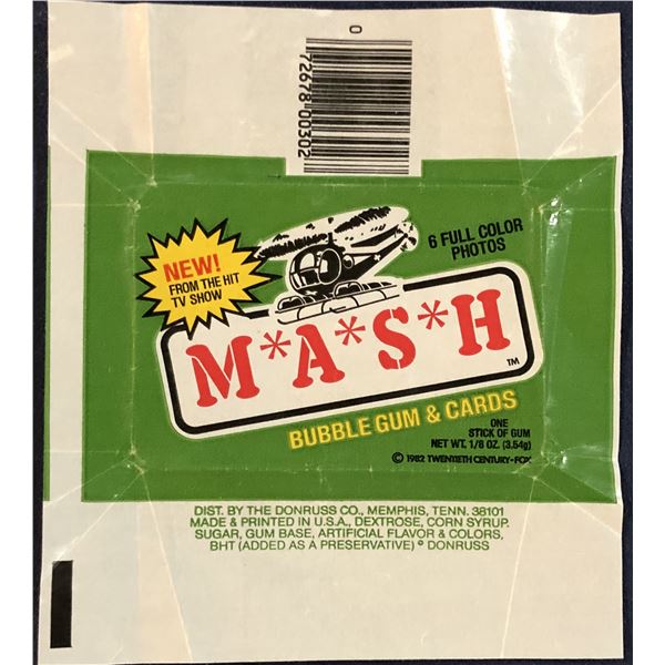 1982 DONRUSS M*A*S*H TV SHOW WRAPPER