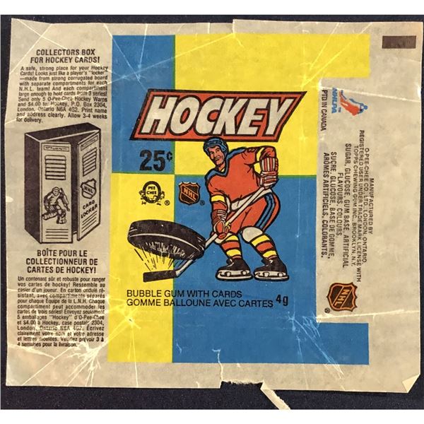 1983-84 O-PEE-CHEE NHL HOCKEY WRAPPER