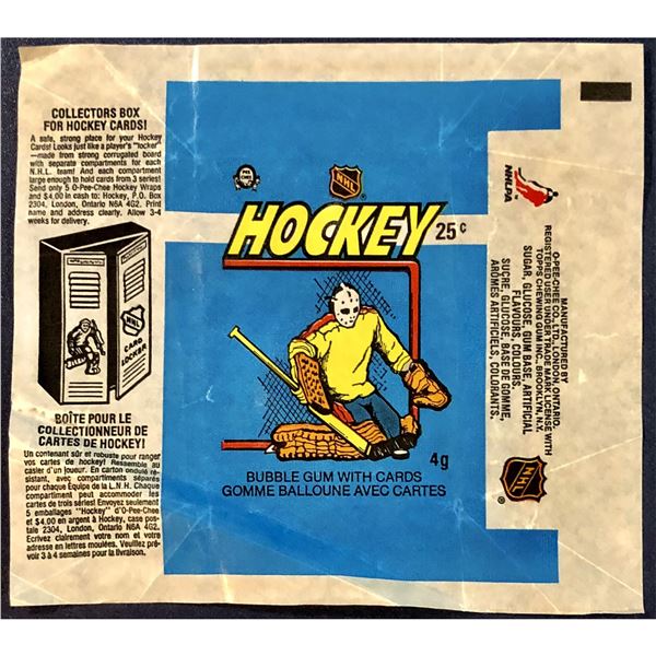 1982-83 O-PEE-CHEE NHL HOCKEY WRAPPER