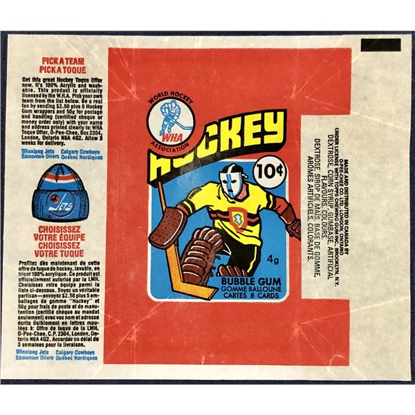 1976-77 O-PEE-CHEE WHA HOCKEY WRAPPER
