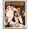 Image 1 : 1970 TOPPS FOOTBALL POSTER - GENE HICKERSON (HOF)