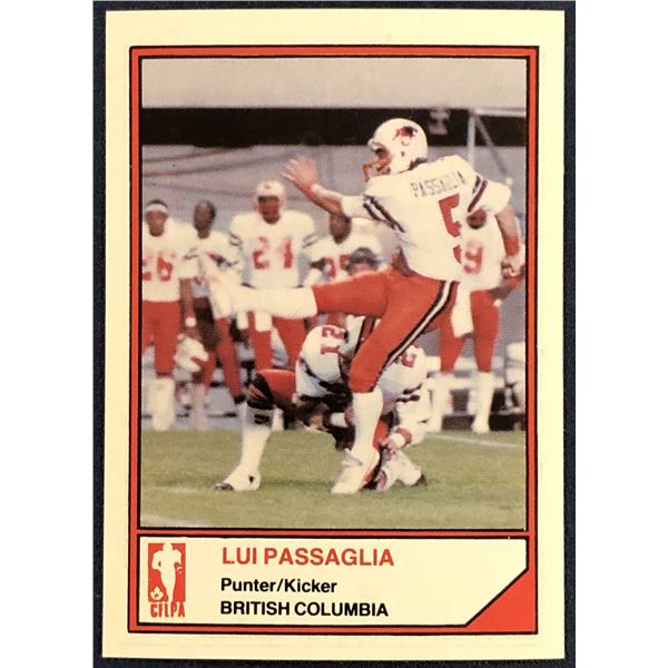 1984 JOGO CFL LUI PASSAGLIA (HOF)