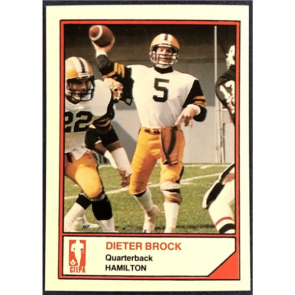 1984 JOGO CFL DIETER BROCK (HOF)