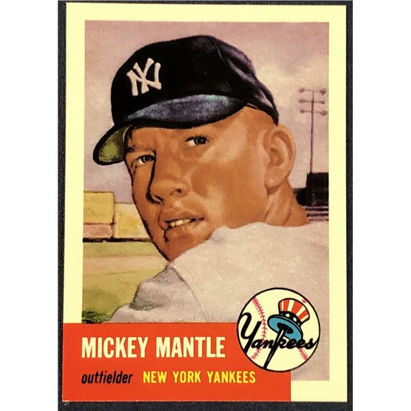 1991 TOPPS ARCHIVES (1953 SERIES) - MICKEY MANTLE (HOF)