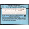 Image 2 : 1988 DONRUSS GREG MADDUX (HOF) ROOKIE CARD