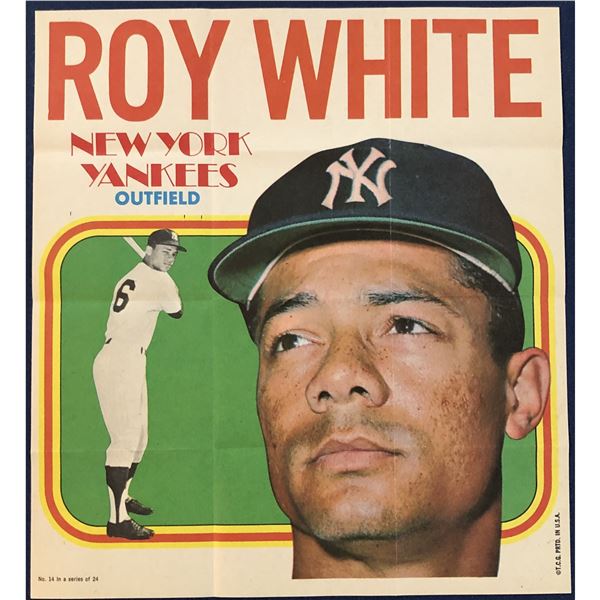 1970 TOPPS BASEBALL POSTER - ROY WHITE