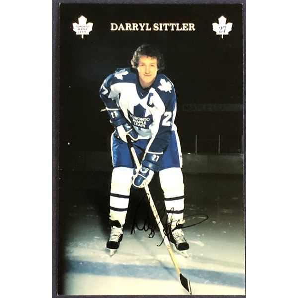 1981-82 TORONTO MAPLE LEAFS POST CARD - DARRYL SITTLER (HOF)