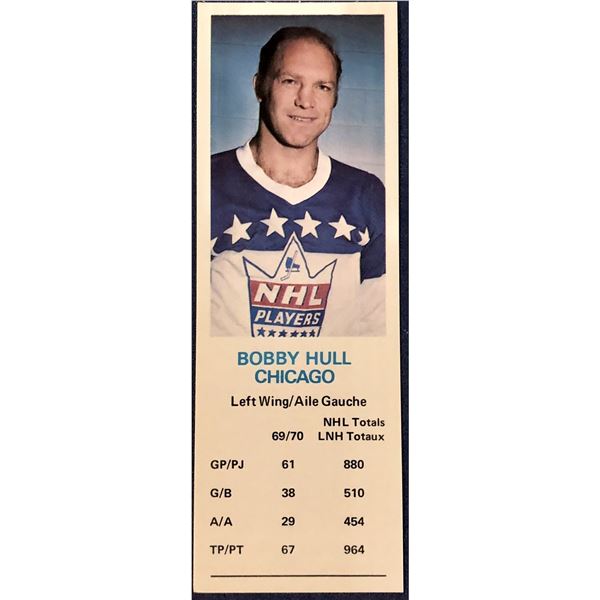 1970-71 DAD'S COOKIES BOBBY HULL (HOF)