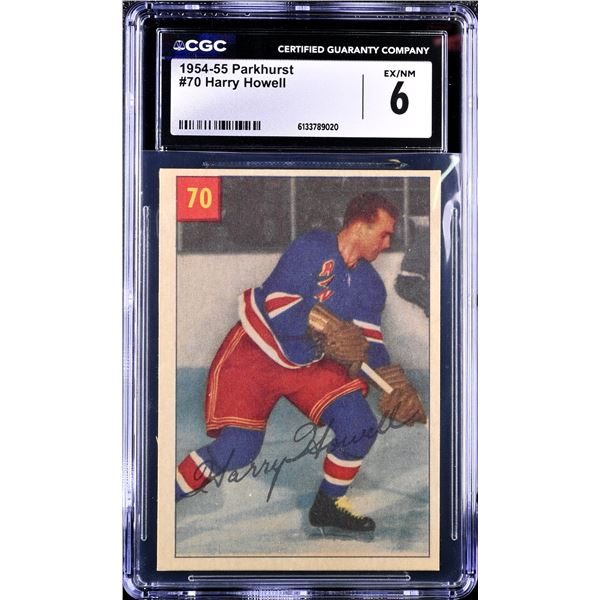 1954-55 Parkhurst #70 Harry Howell (CGC 6)