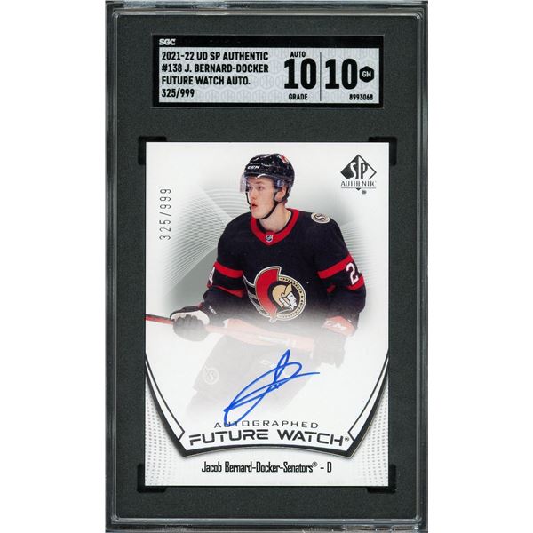 2021 SP Authentic Jacob Bernard-Docker Future Watch Autograph - SGC 10(auto 10)
