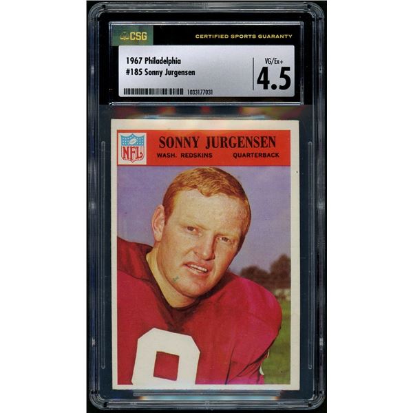 1967 Philadelphia #185 Sonny Jurgensen (CSG 4.5)