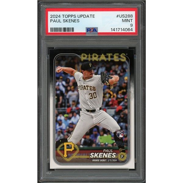 2024 Topps Update Paul Skenes RC #US288 - PSA 9