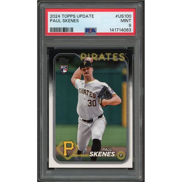 2024 Topps Update Paul Skenes RC #US100- PSA 9