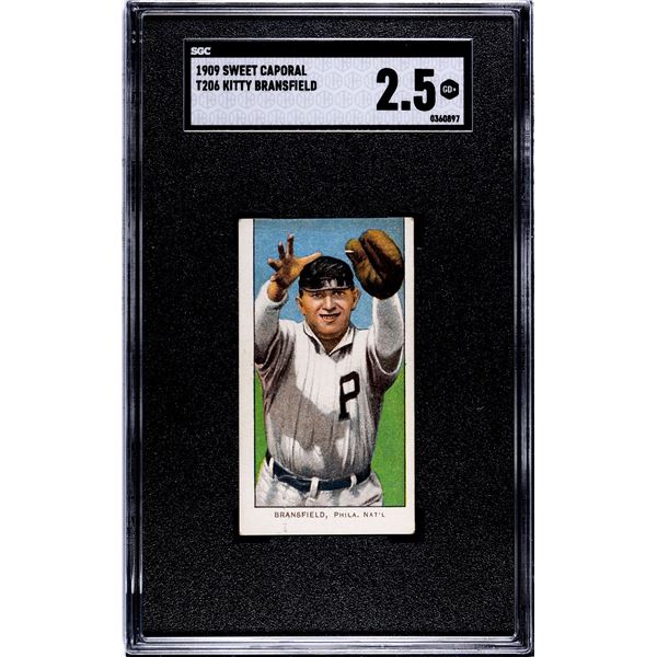 1909-11 T206 - Kitty Bransfield (SGC 2.5)