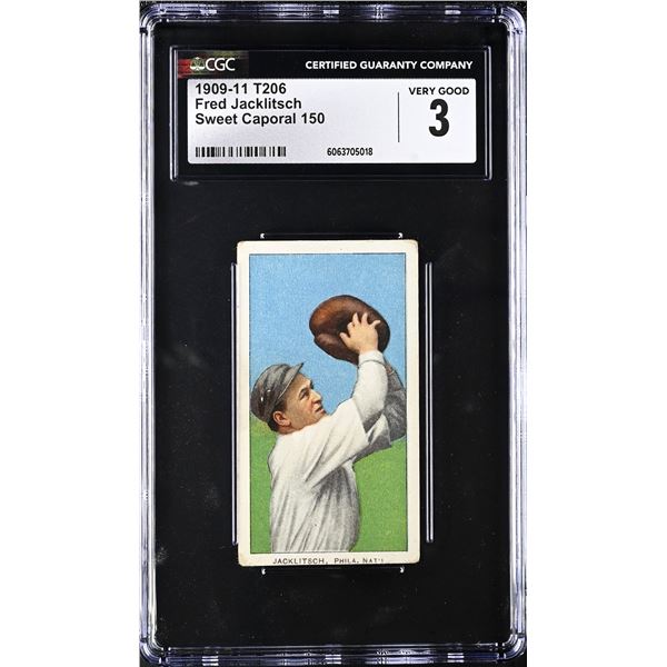 1909-11 T206 - Fred Jacklitsch (CGC 3)