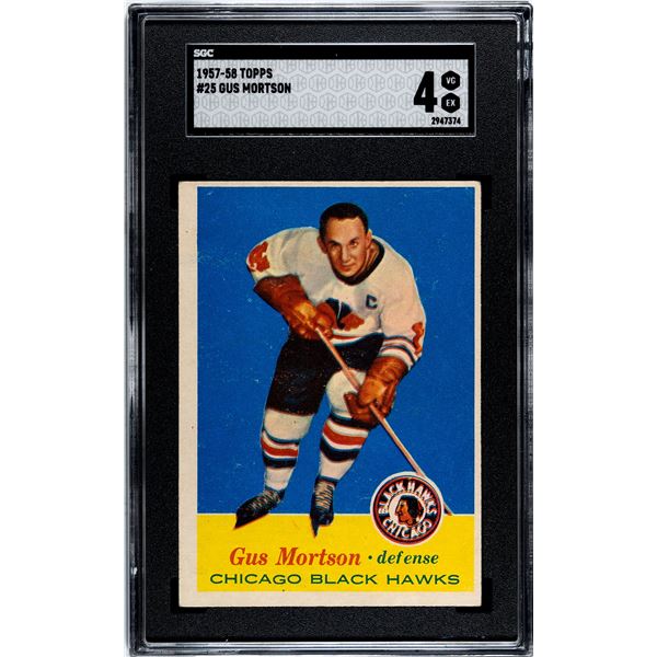 1957-58 Topps #25 Gus Mortson (SGC 4)