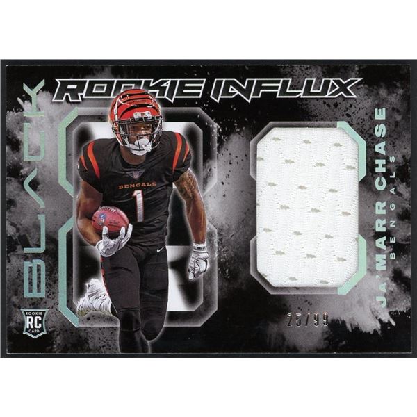 2021 Panini Black Ja'Marr Chase Rookie Influx Patch #25/99