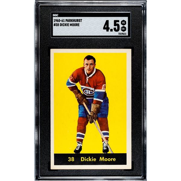 1960-61 Parkhurst #38 Dickie Moore (SGC 4.5)