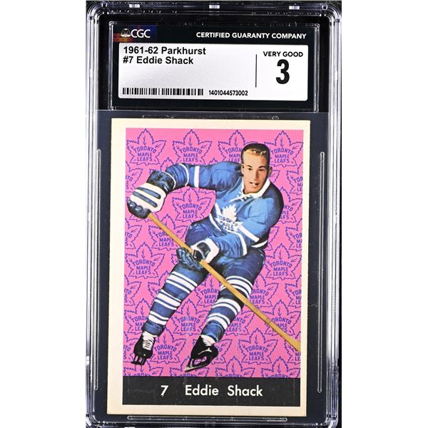 1961-62 Parkhurst #7 Eddie Shack (CGC 3)