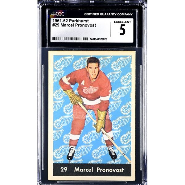 1961-62 Parkhurst #29 Marcel Pronovost (CGC 5)